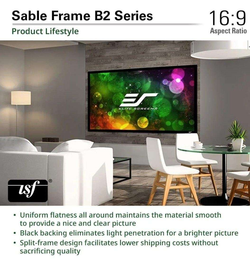 Elite Screens Sable Frame B2,100- 150-inch Diag. 16:9 - Image 5