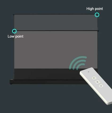 Wupro Floor rising ALR Grey / Black Crystal Screen For Normal Projector 100 -120" - Image 4