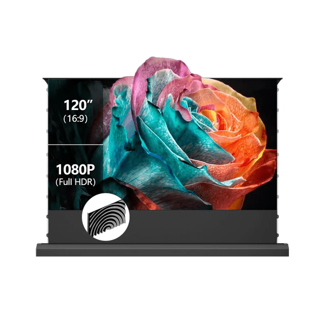 Wupro Floor rising ALR Grey / Black Crystal Screen For Normal Projector 100 -120"
