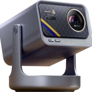 Hisense C2 Ultra Real Madrid Edition 4K UHD Triple Color RGB Laser Portable Mini Projector, 65”~300", 3000 ANSI Lumens, 110% BT.2020 Wide Color Gamut, Dolby Vision, Sound by JBL, Netflix, WIFI 6E